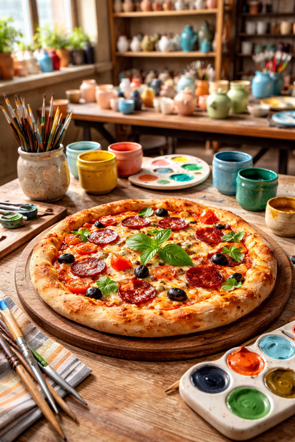 paint | pizza | connect